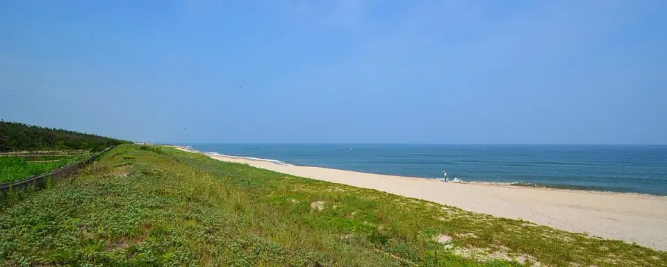 北栄町の北条砂丘と海辺の風景